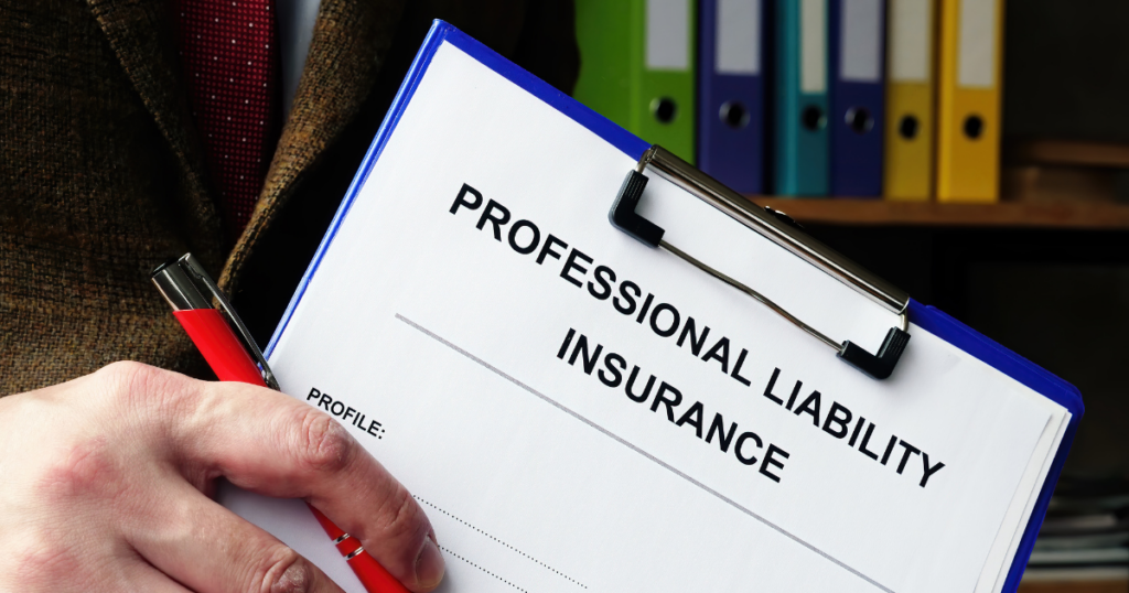 Professional liability insurance form